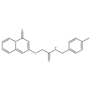 N-[(4-methylphenyl)methyl]-2-({4-oxo-4H-pyrido[1,2-a]pyrimidin-2-yl}oxy)acetamide结构式