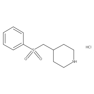 4-[(Benzenesulfonyl)methyl]piperidine hydrochloride Structure