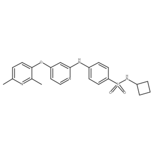 N-cyclobutyl-4-[[4-[(2,6-dimethyl-3-pyridinyl)oxy]-2-pyridinyl]amino]benzenesulfonamide Structure