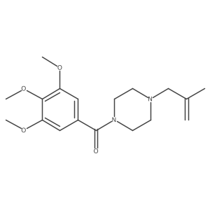 1-(2-Methyl-2-propenyl)-4-(3,4,5-trimethoxybenzoyl)piperazine Structure