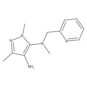 1H-Pyrazole-4,5-diamine, N5,1,3-trimethyl-N5-(2-pyridinylmethyl)- Structure