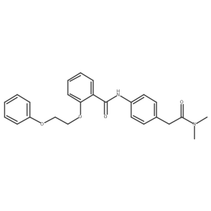N,N-Dimethyl-4-[[2-(2-phenoxyethoxy)benzoyl]amino]benzeneacetamide Structure