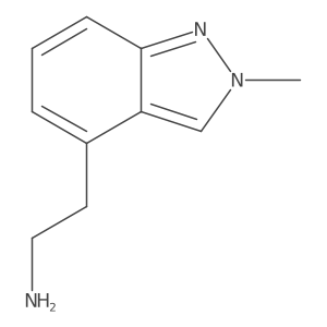4-(2-Aminoethyl)-2-methyl-2H-indazole结构式
