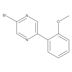 2-Bromo-5-(2-methoxyphenyl)pyrazine Structure