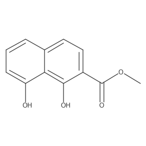 Methyl 1,8-dihydroxynaphthalene-2-carboxylate Structure