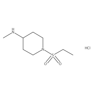 1-(ethylsulfonyl)-N-methylpiperidin-4-amine hydrochloride Structure