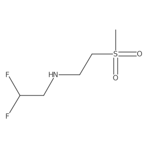 (2,2-Difluoroethyl)(2-methanesulfonylethyl)amine Structure