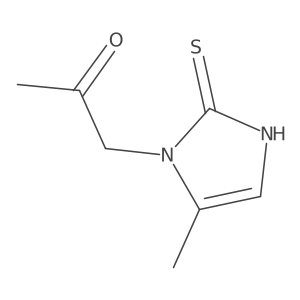 1-(2,3-Dihydro-5-methyl-2-thioxo-1H-imidazol-1-yl)-2-propanone结构式