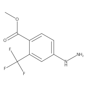 Methyl 4-hydrazinyl-2-(trifluoromethyl)benzoate Structure