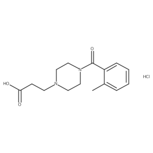 3-[4-(2-Methylbenzoyl)-1-piperazinyl]propanoic acid hydrochloride Structure