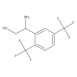 (I(2)S)-I(2)-Amino-2,5-bis(trifluoromethyl)benzeneethanol Structure