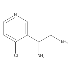 (1R)-1-(4-Chloro-3-pyridinyl)-1,2-ethanediamine Structure