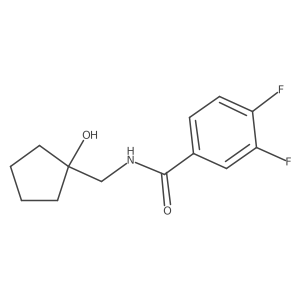 3,4-difluoro-N-[(1-hydroxycyclopentyl)methyl]benzamide Structure
