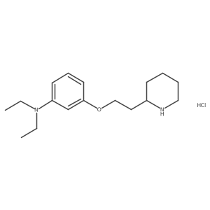 N,N-Diethyl-3-[2-(2-piperidinyl)ethoxy]aniline hydrochloride Structure