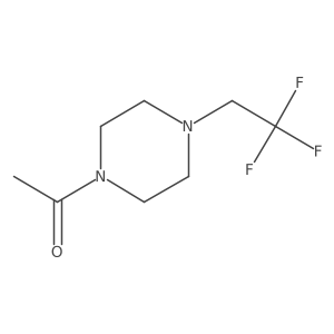 1-(4-(2,2,2-Trifluoroethyl)piperazin-1-yl)ethanone结构式