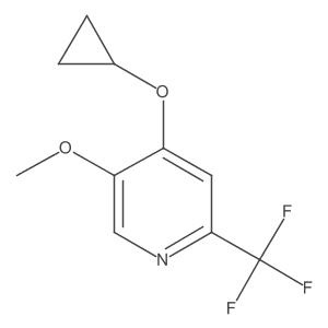 4-Cyclopropoxy-5-methoxy-2-(trifluoromethyl)pyridine Structure