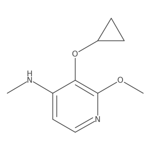 3-Cyclopropoxy-2-methoxy-N-methylpyridin-4-amine Structure