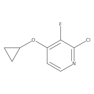 2-Chloro-4-cyclopropoxy-3-fluoropyridine结构式