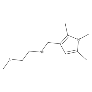 2-methoxy-N-((1,2,5-trimethyl-1H-pyrrol-3-yl)methyl)ethanamine结构式
