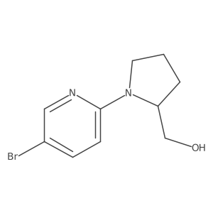 (1-(5-Bromopyridin-2-yl)pyrrolidin-2-yl)methanol Structure