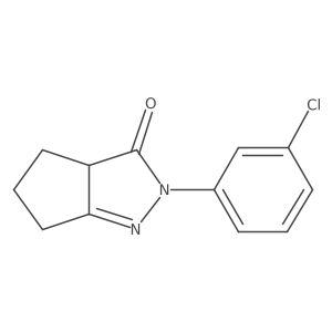 2-(3-chlorophenyl)-2H,3H,3aH,4H,5H,6H-cyclopenta[c]pyrazol-3-one Structure