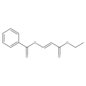 (1Z)-3-ethoxy-3-oxoprop-1-en-1-yl benzoate结构式