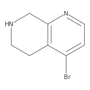 4-Bromo-5,6,7,8-tetrahydro-1,7-naphthyridine结构式
