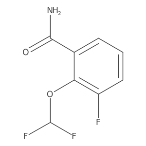 2-(Difluoromethoxy)-3-fluorobenzamide结构式