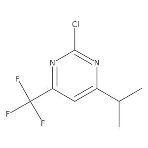 2-Chloro-4-isopropyl-6-(trifluoromethyl)pyrimidine Structure