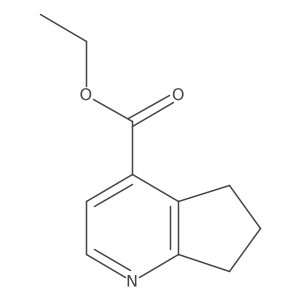 Ethyl 6,7-dihydro-5H-cyclopenta[b]pyridine-4-carboxylate Structure