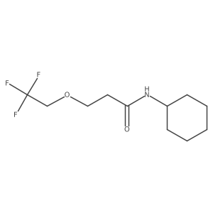 N-cyclohexyl-3-(2,2,2-trifluoroethoxy)propanamide Structure