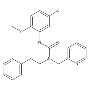 3-(5-Chloro-2-methoxyphenyl)-1-phenethyl-1-(pyridin-2-ylmethyl)urea Structure