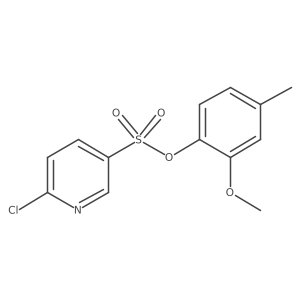 COc1cc(C)ccc1OS(=O)(=O)c1ccc(Cl)nc1结构式