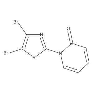 2(1H)-Pyridinone, 1-(4,5-dibromo-2-thiazolyl)-结构式