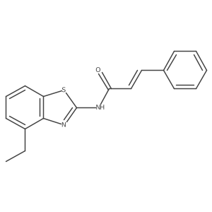 (Z)-N-(4-ethylbenzo[d]thiazol-2-yl)-3-phenylacrylamide Structure