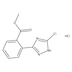 methyl 2-(5-chloro-1H-1,2,4-triazol-3-yl)benzoate hydrochloride Structure
