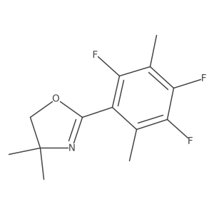 4,5-Dihydro-4,4-dimethyl-2-(2,4,5-trifluoro-3,6-dimethylphenyl)oxazole Structure