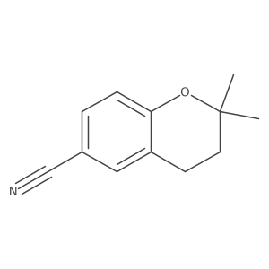 6-Cyano-3,4-dihydro-2,2-dimethyl-2H-1-benzopyran结构式