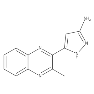 3-(3-methylquinoxalin-2-yl)-1H-pyrazol-5-amine结构式
