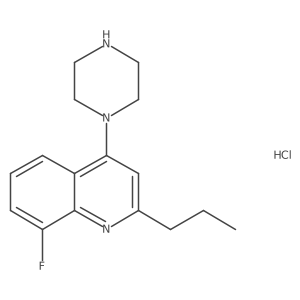 8-Fluoro-4-(piperazin-1-yl)-2-propylquinoline hydrochloride Structure