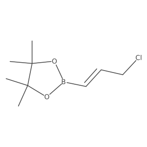 (Z)-2-(3-chloroprop-1-enyl)-4,4,5,5-tetramethyl-1,3,2-dioxaborolane结构式