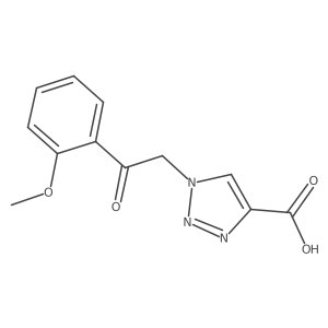 1-[2-(2-methoxyphenyl)-2-oxoethyl]-1H-1,2,3-triazole-4-carboxylic acid结构式