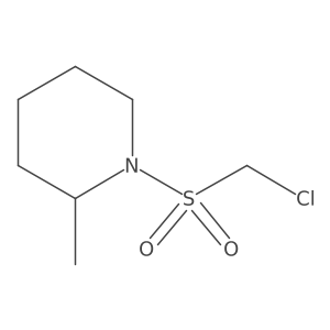 1-((Chloromethyl)sulfonyl)-2-methylpiperidine Structure