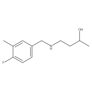 4-{[(4-Fluoro-3-methylphenyl)methyl]amino}butan-2-ol Structure