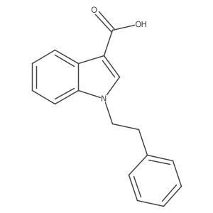 1-(2-Phenylethyl)indole-3-carboxylic acid结构式
