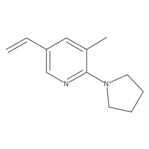 3-Methyl-2-(pyrrolidin-1-yl)-5-vinylpyridine Structure