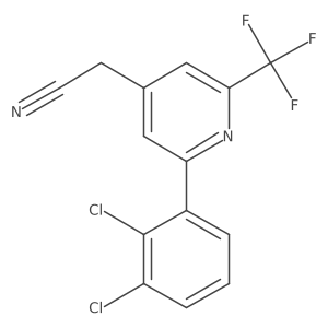2-(2,3-Dichlorophenyl)-6-(trifluoromethyl)pyridine-4-acetonitrile Structure