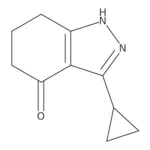 3-Cyclopropyl-6,7-dihydro-1H-indazol-4(5H)-one Structure