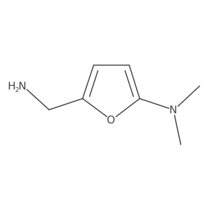 5-(aminomethyl)-N,N-dimethylfuran-2-amine结构式