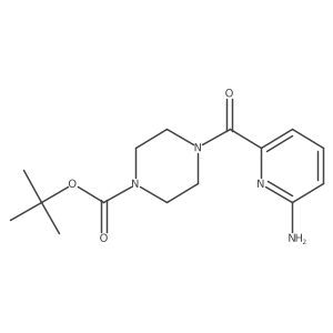 1,1-Dimethylethyl 4-[(6-amino-2-pyridinyl)carbonyl]-1-piperazinecarboxylate结构式